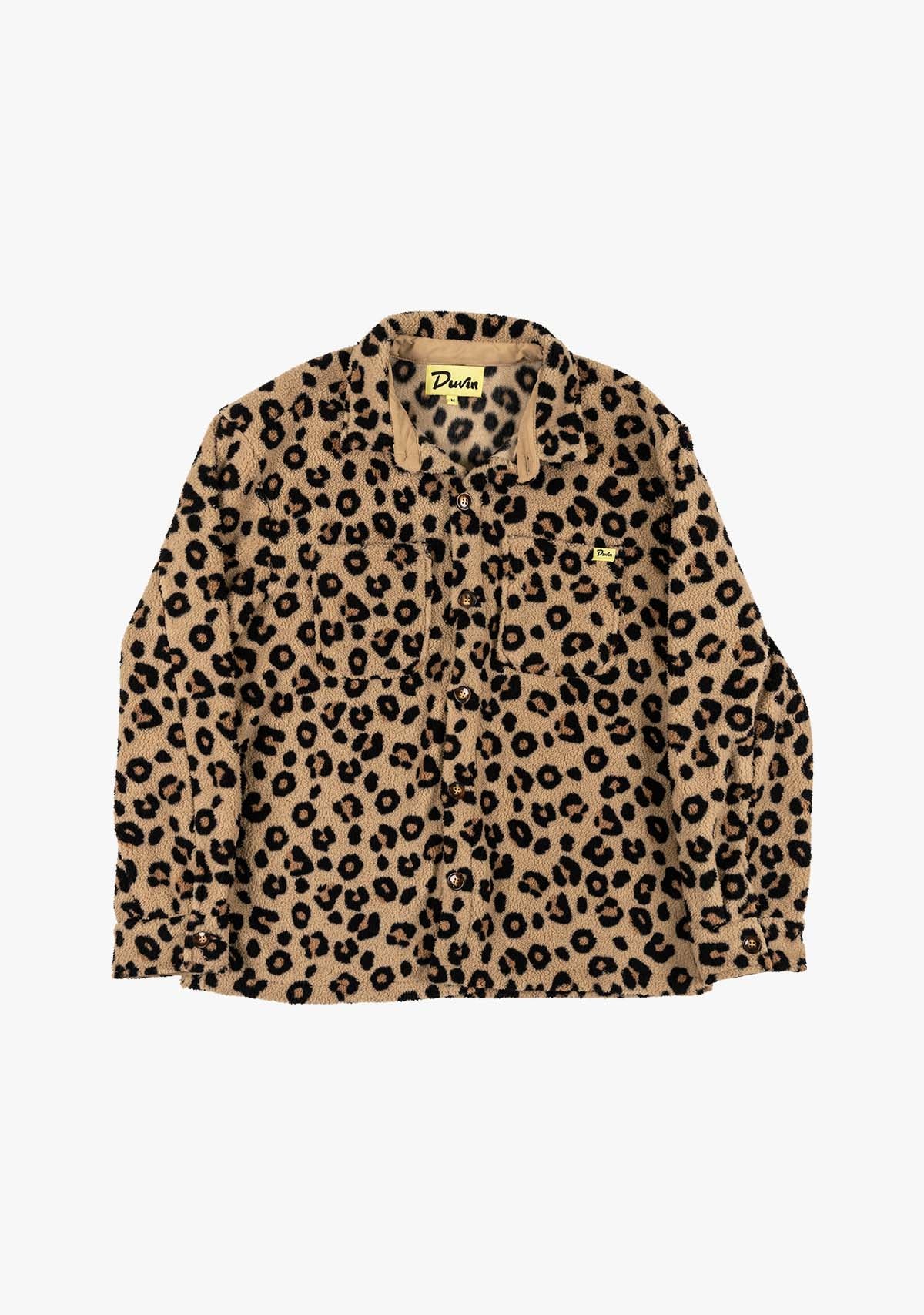Leopard Sherpa Overshirt